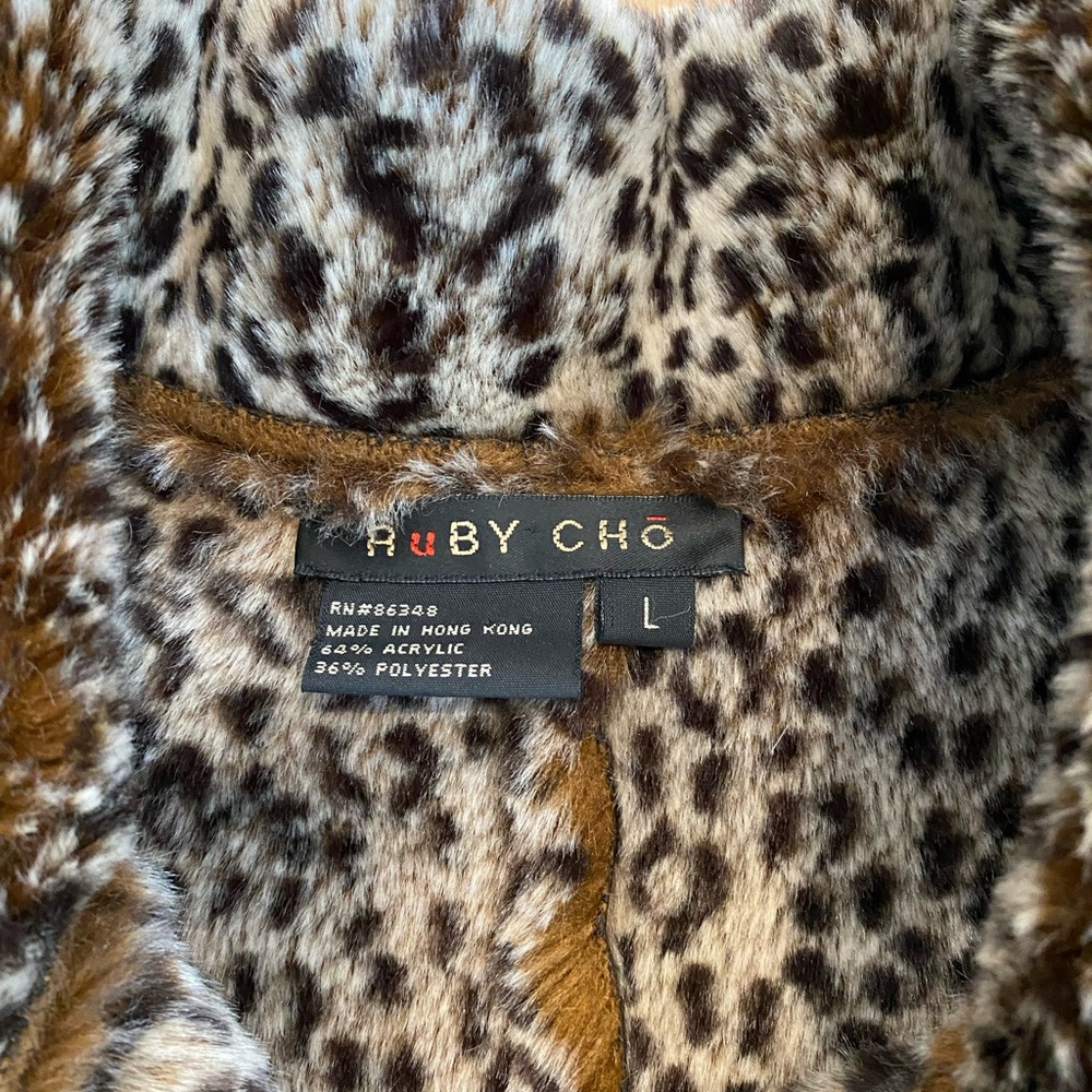 Suede/Leopard Jacket - Picture 2 of 2